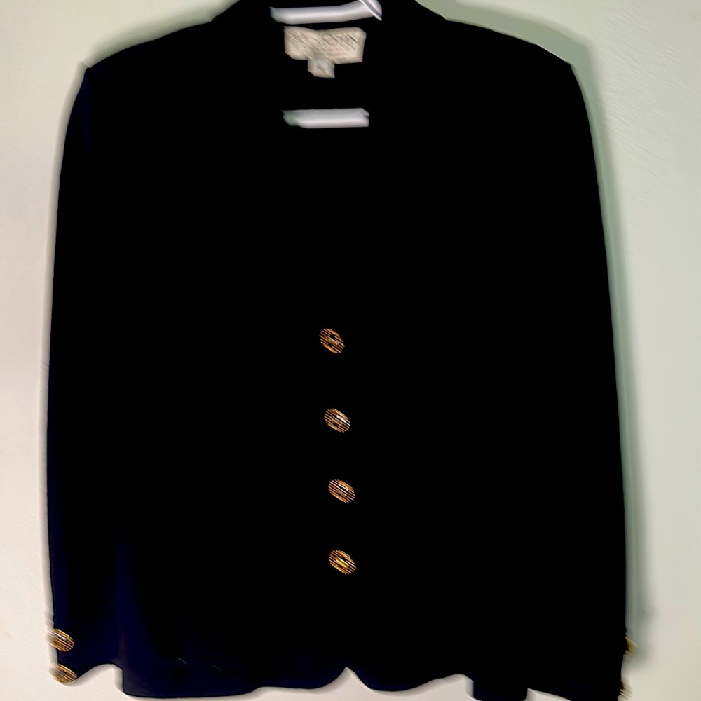 Saint John Collection Black Jacket Size 4